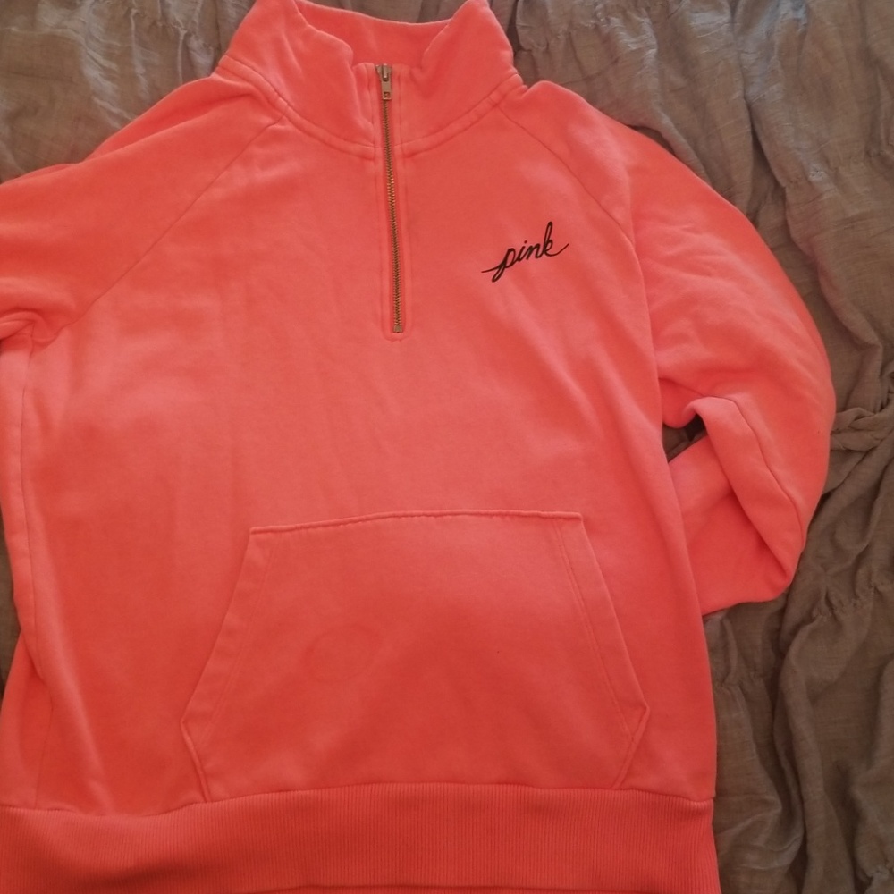 Pink Quarter Zip Pullover